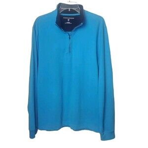 Saddlebred Quarter Zip Sweatshirt Sweater Mens Large Blue Pullover Casual